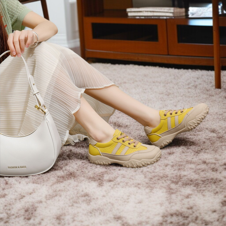 여학생 여름 메쉬 통풍 작은 흰색 신발 통굽 키높이 캐주얼화