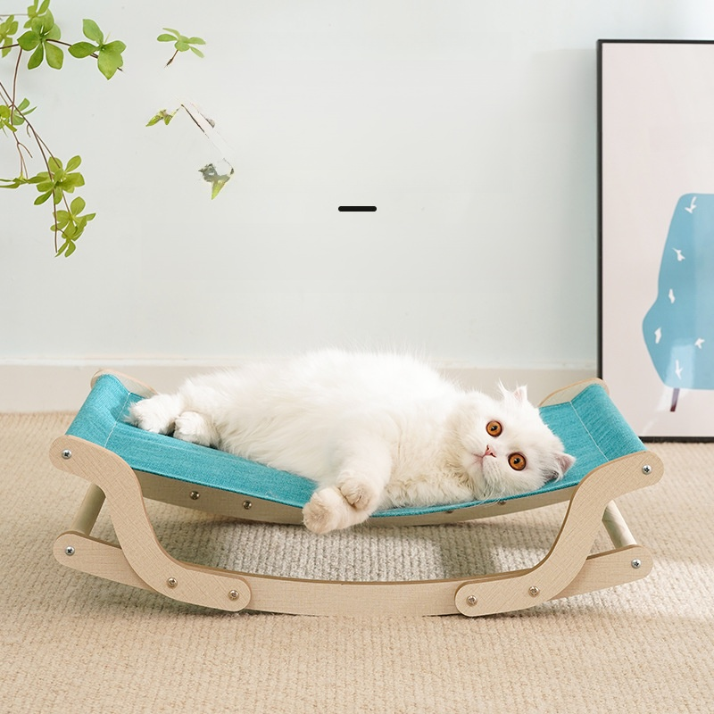 猫犬兼用木製ロッキングチェア
