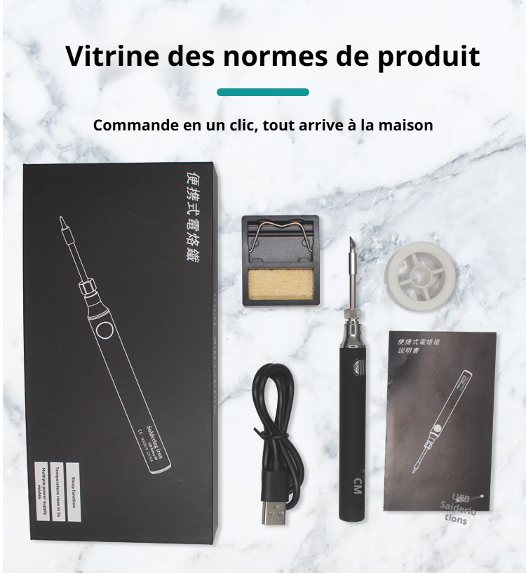 Boîte de rangement pour le set de fer à souder USB