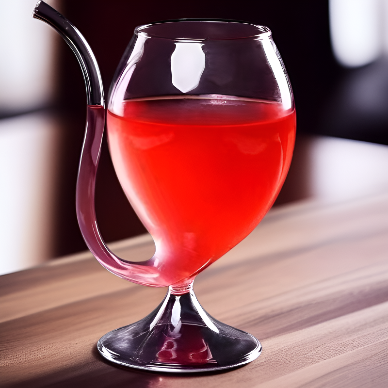 Creative Single-Layer Transparent Curved Drink Cup