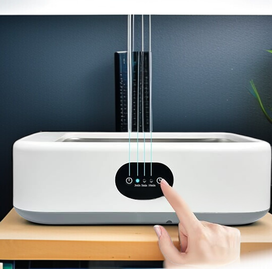 Bemerkungen Transparenter Deckel Gebissreinigungsmaschine mit Ultraschall Stecker Eurocap Reinigungs