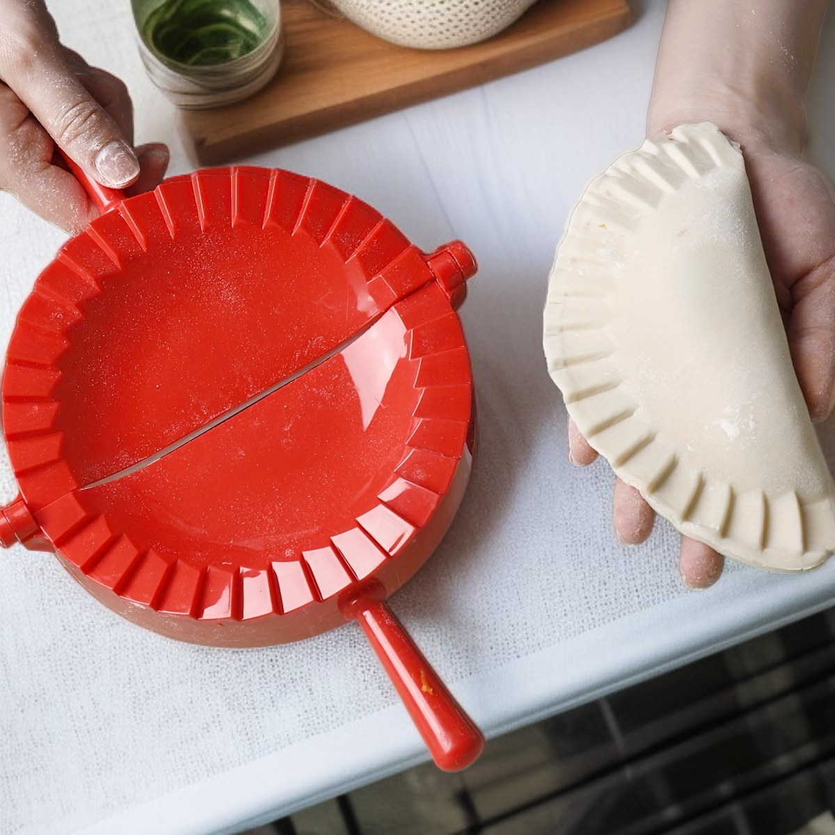 다용도 만두 프레스, 플라스틱 엠파나다/라비올리 메이커 1개