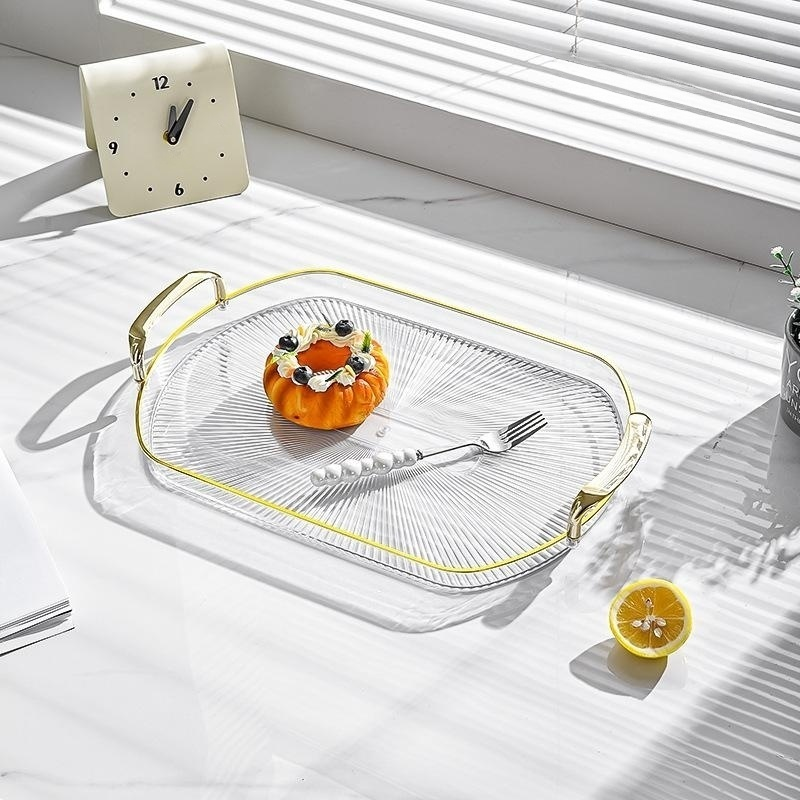 帶雙手柄圓形托盤