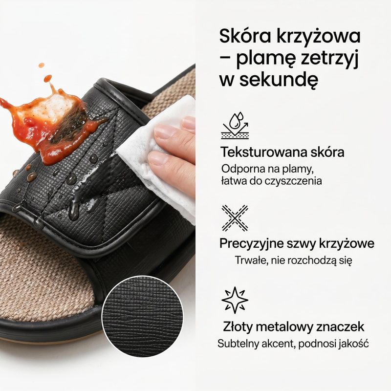 Obuwie domowe na rzepy dla szerokiej i wysokiej stopy, do szpitali i opieki