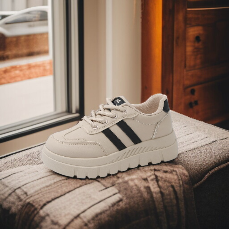 통굽 스니커즈 봄 캐주얼 여성 키높이 스니커즈 화이트 슈즈 학생 스트리트 라켓 필수 슈즈