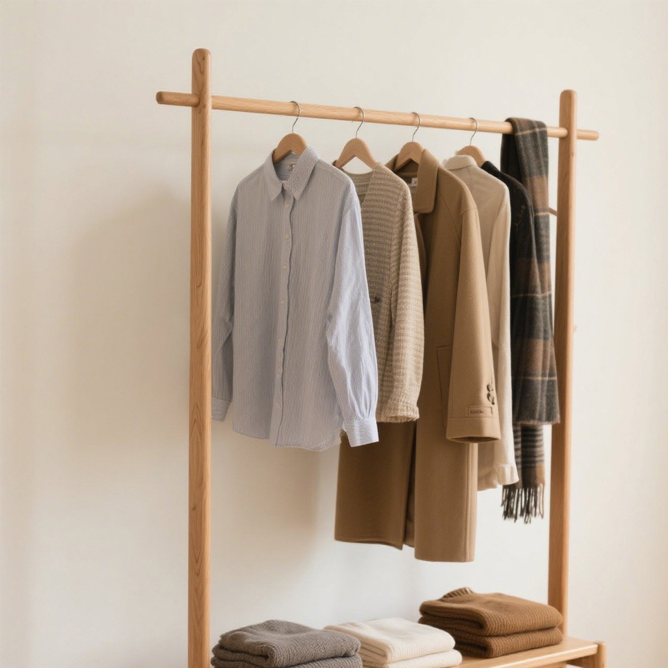 木目調ハンガー