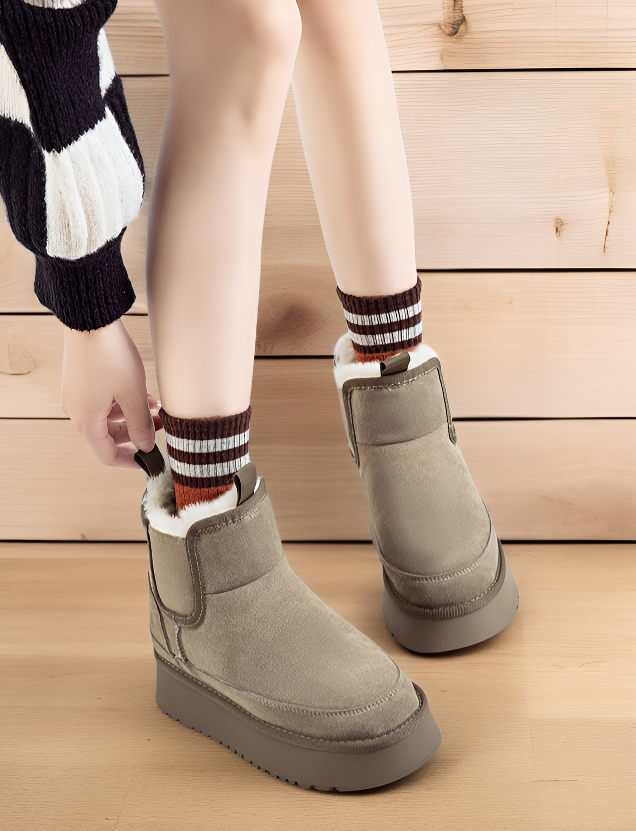 편안한 착화감의 보온 신발