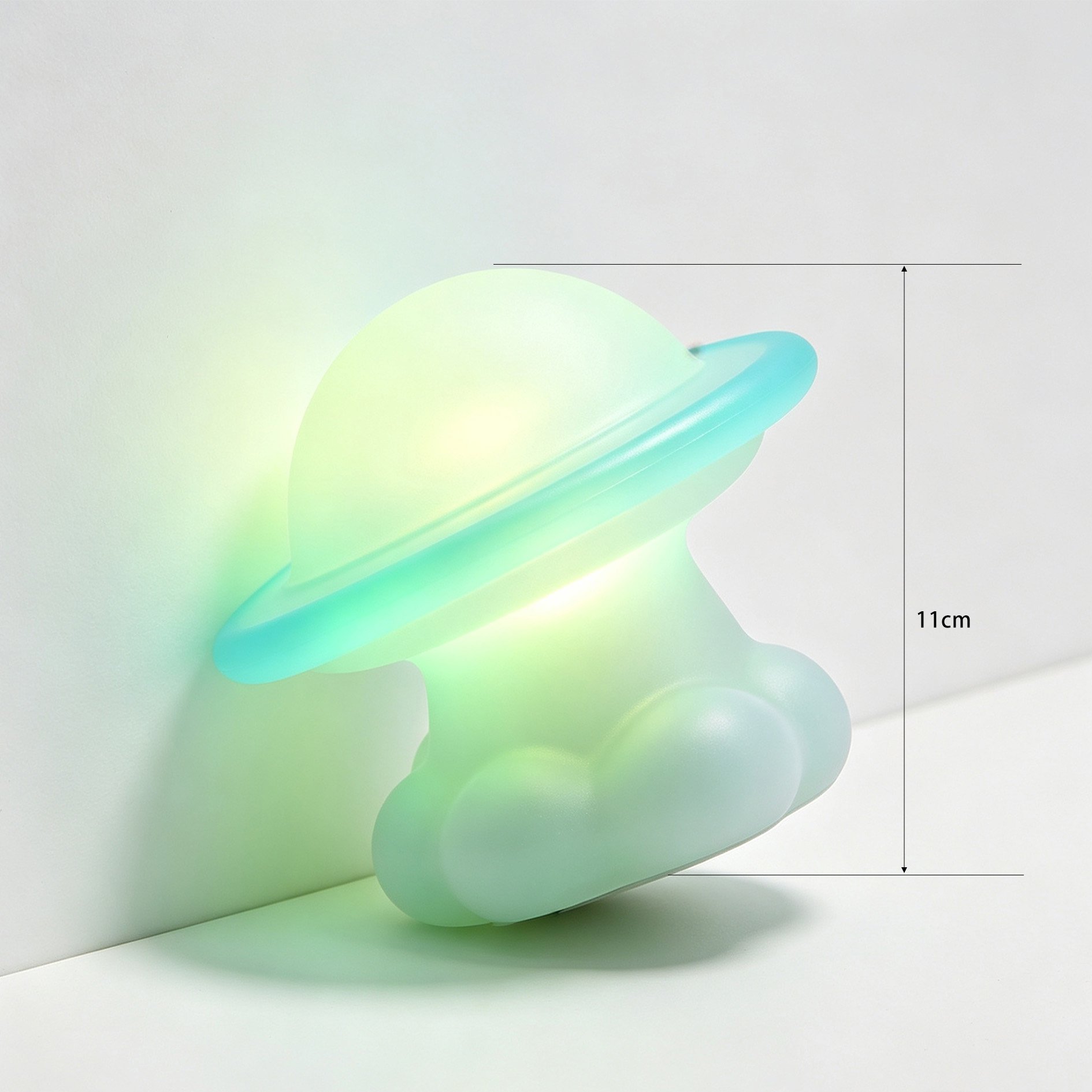 Nursery ambiance with soft glow from Star Ring Night Lamp