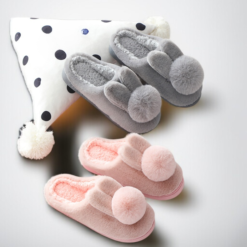 レディース厚底ウールスリッパ正面画像