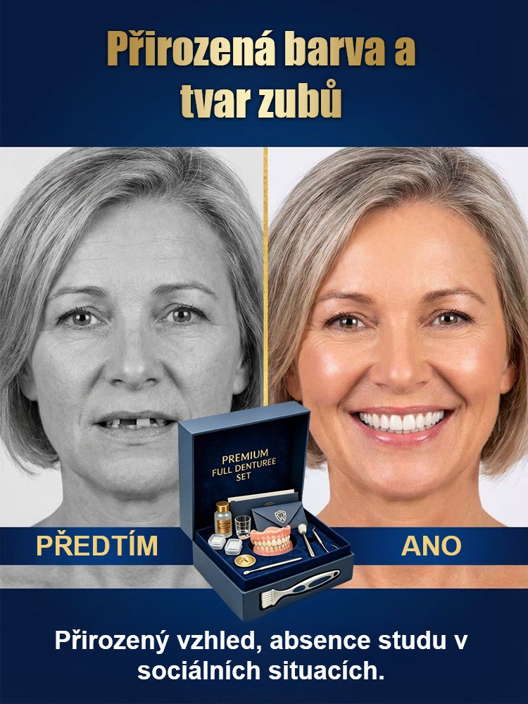 Obnovte dokonalý úsměv: Silně přilnavá celková lékařská protéza