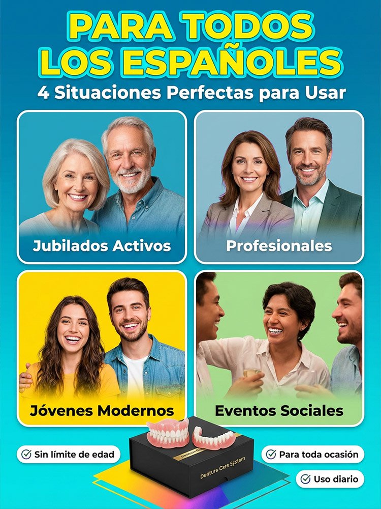Set de decoración de dientes postizos, ajuste cómodo