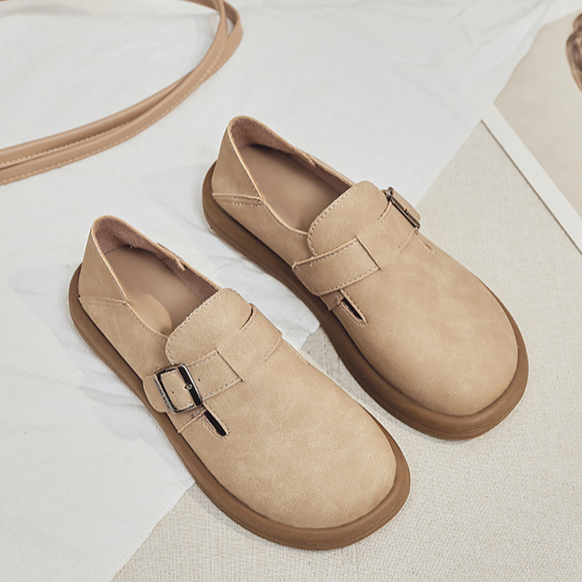 女性用ファッションローファー 柔らかいソール フラット 学生用ドライビングシューズ