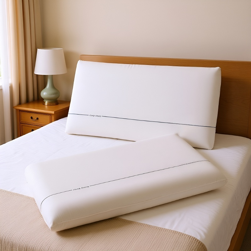 Almohada ortopédica de espuma viscoelástica de doble núcleo para un sueño profundo