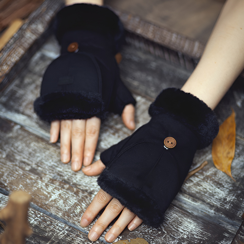 guantes de gamuza