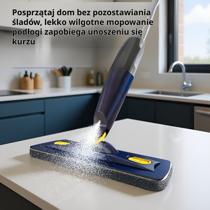 Spryskiwacz mop, suchy i mokry, bez konieczności mycia rąk