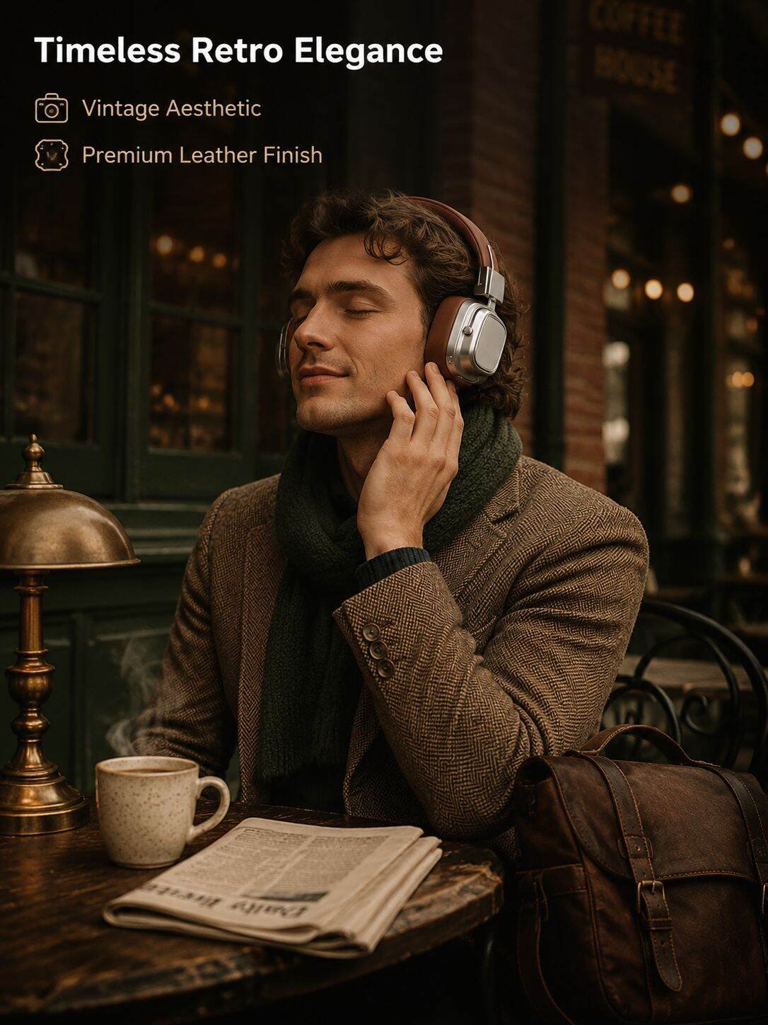 Retro Wireless Over-Ear Headphones