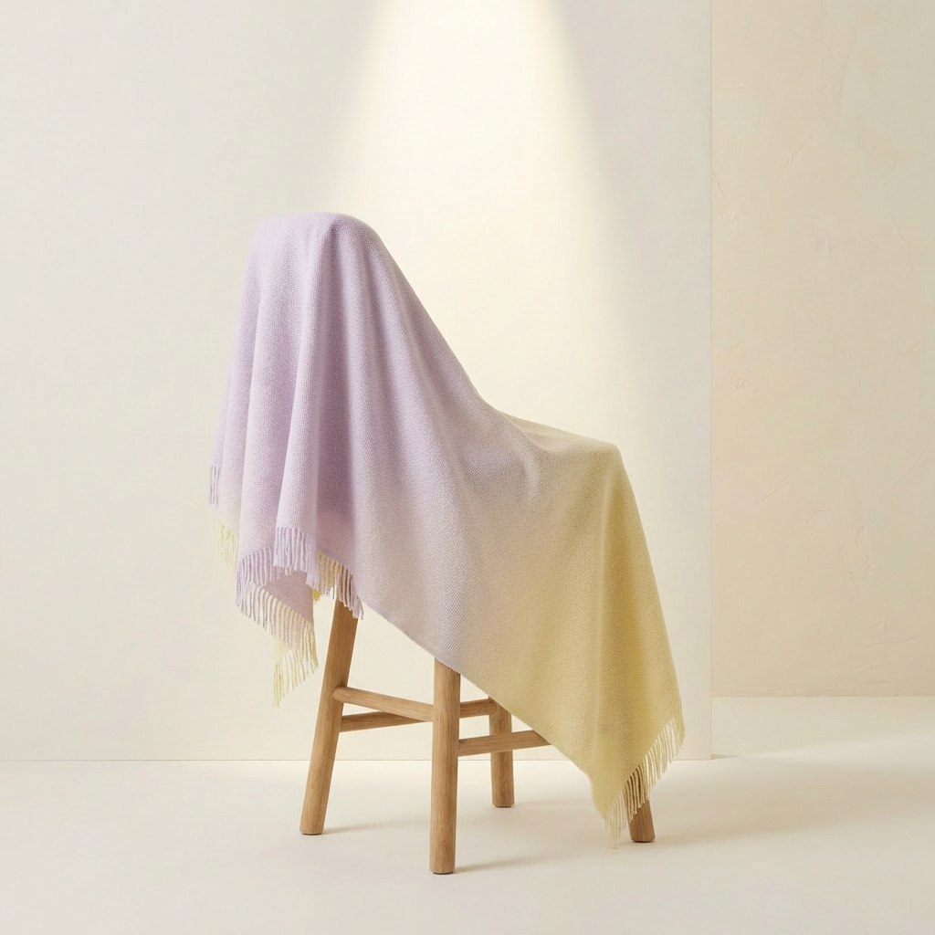 Manta suave de tonos degradados