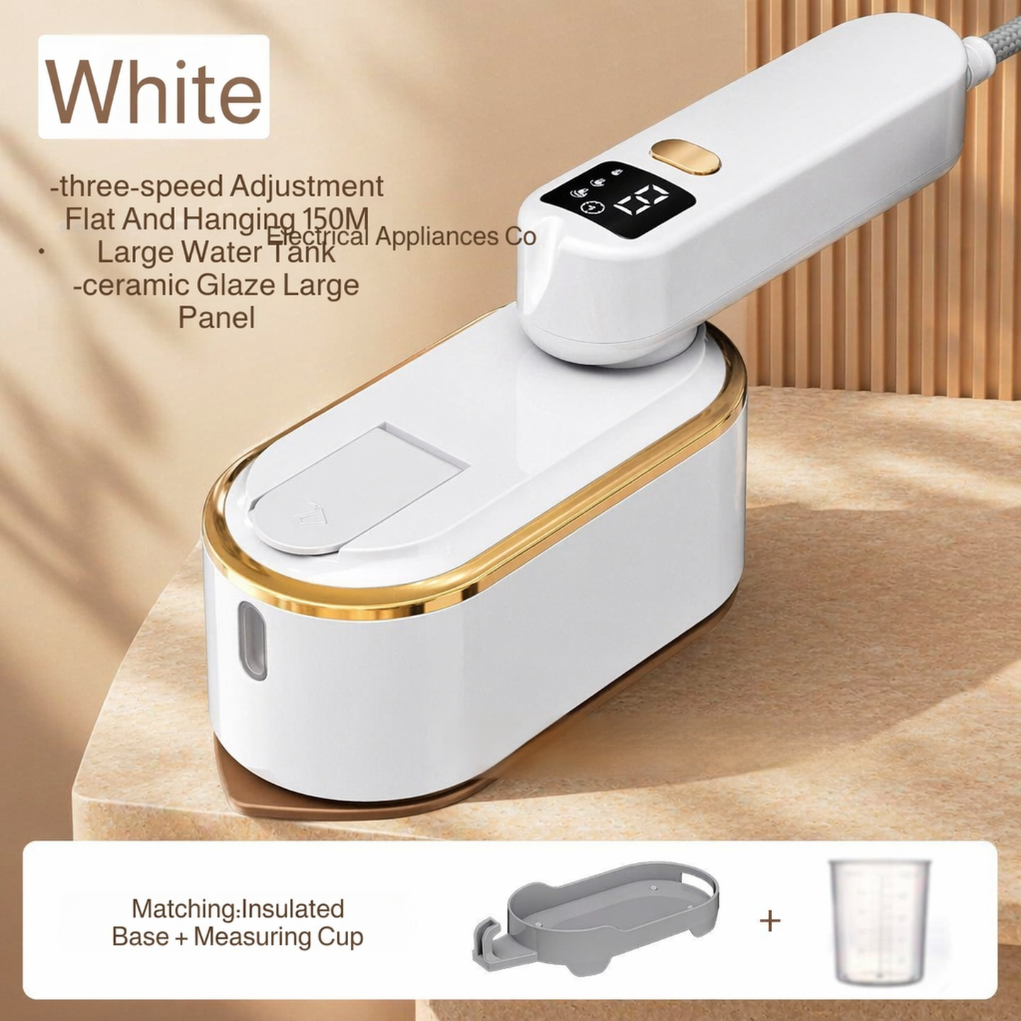 Three-Speed Digital Display Mini Household Iron, Portable Foldable Garment Steamer