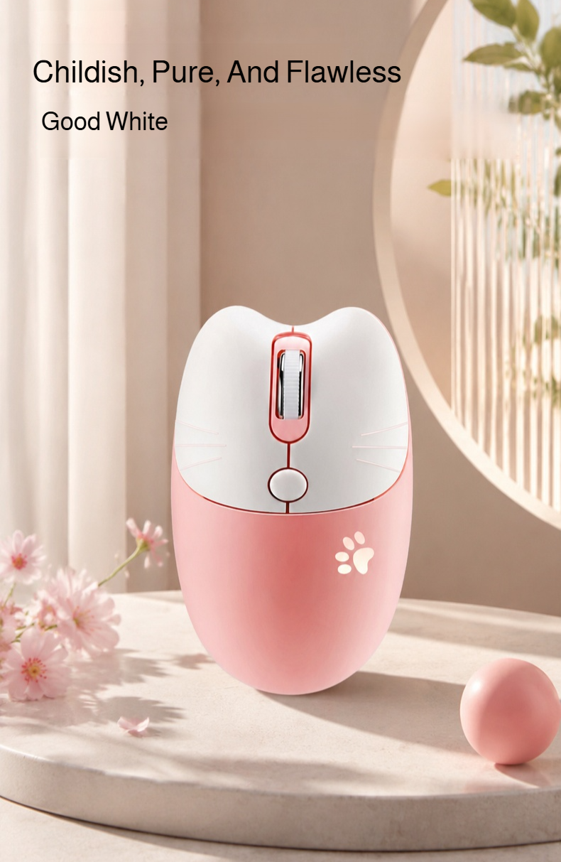 Lightweight silent office mouse wireless portable design