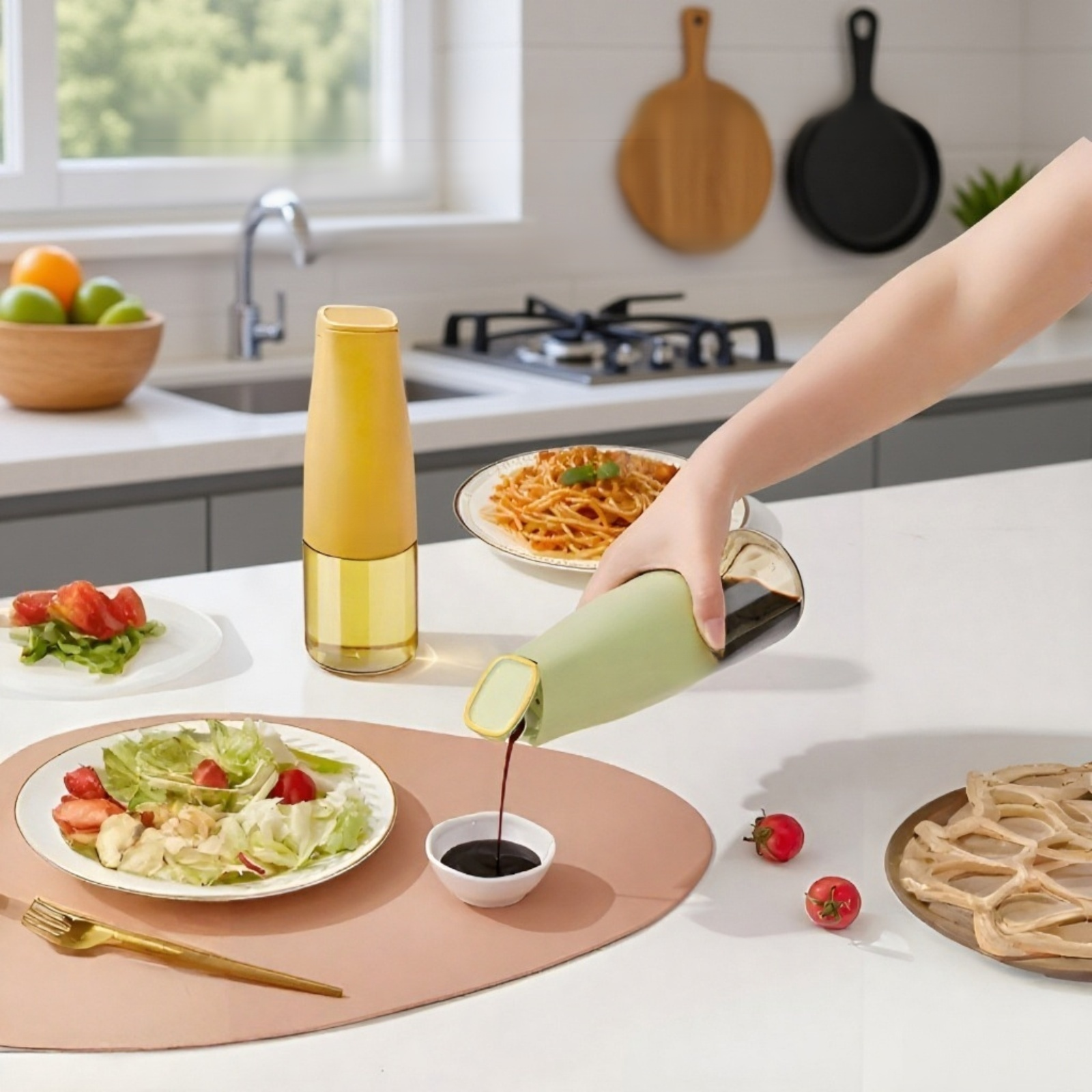 وعاء زيت مقاوم للتسريب مع غطاء