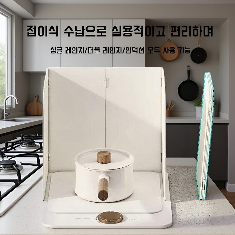  접이식 가스레인지 기름 방지판