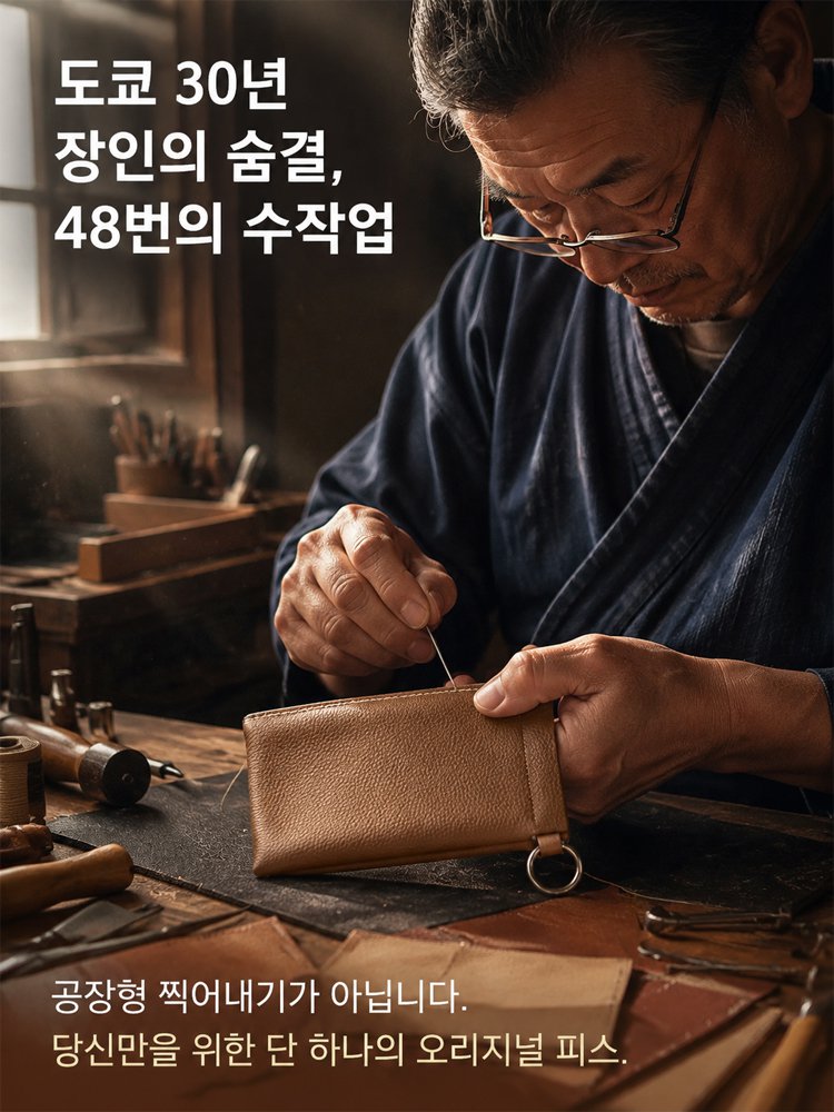 고급 엠보 텍스처 자동 클로징 미니 파우치