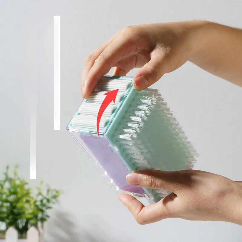 일체형 세탁브러쉬 물빠짐 수납함 속옷 양말 전용 손빨래 필요없는 브러쉬