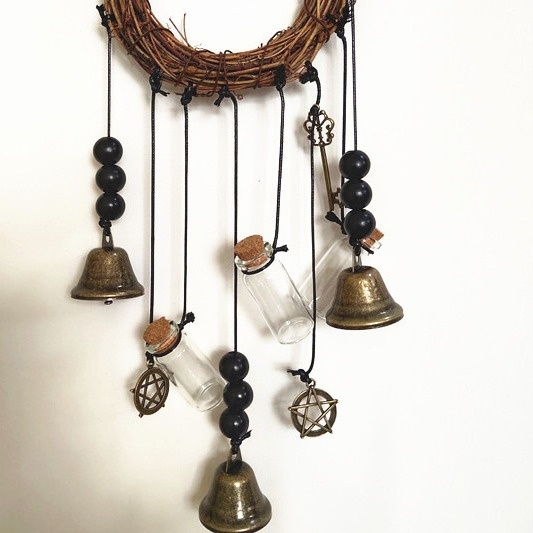 Bohemian witch doorbell decoration