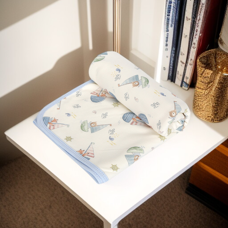 加大寶寶用純棉包巾被子