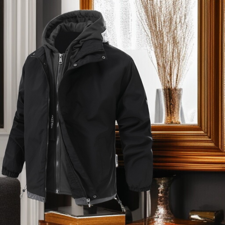 추동 루즈핏 커플 코트 여성 점퍼 남옷 페이크 투피스 야구 트렌치코트