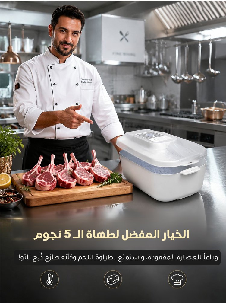 جهاز إذابة اللحم المجمد بسرعة فائقة وحرارة ثابتة 4 في 1 