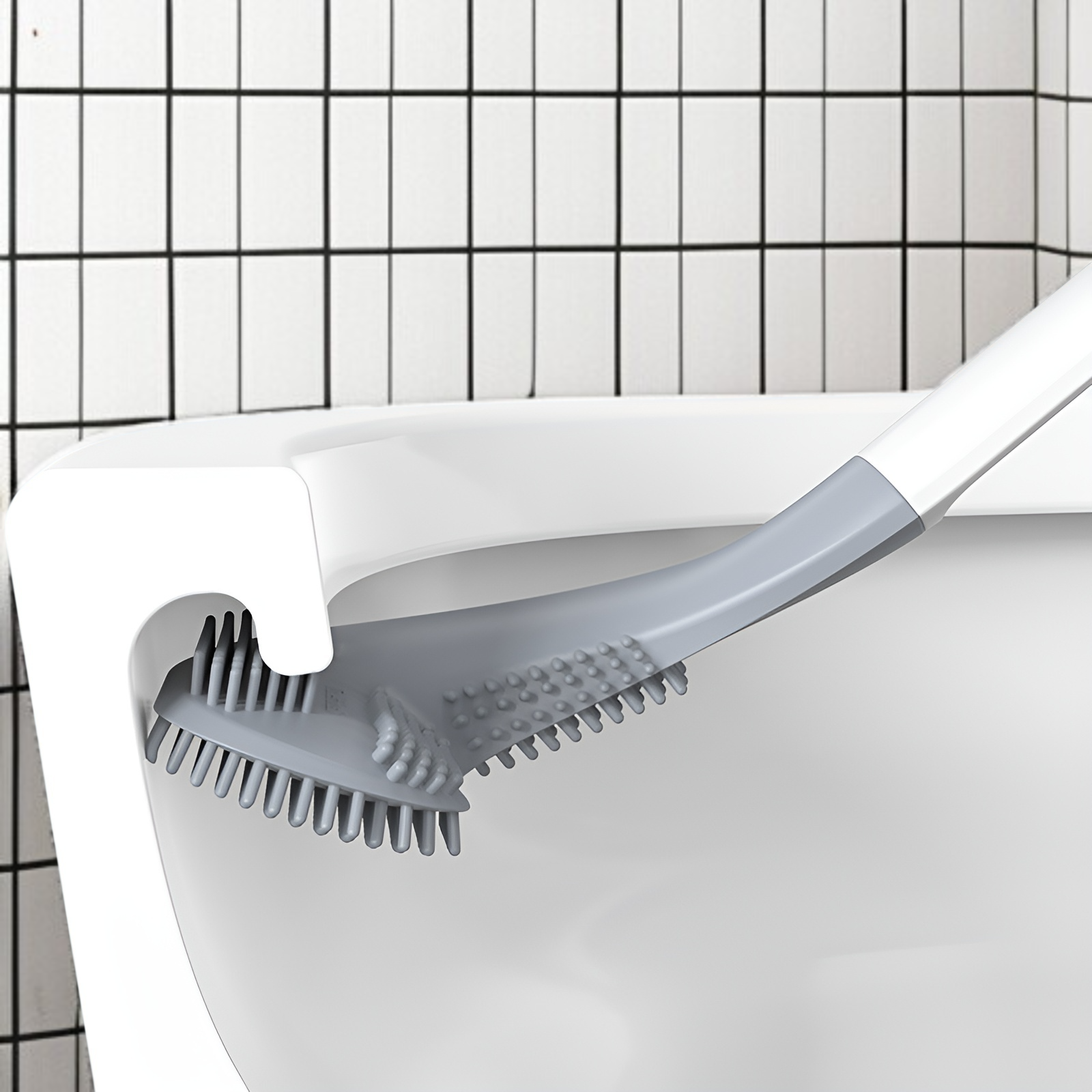 トイレブラシ トイレ掃除 ブラシ ケース付き トイレブラシ おしゃれ トイレ 掃除 便器掃除 トイレ掃除ブラシ バスルーム用品 清潔 トイレクリーナー 360°ブラシ