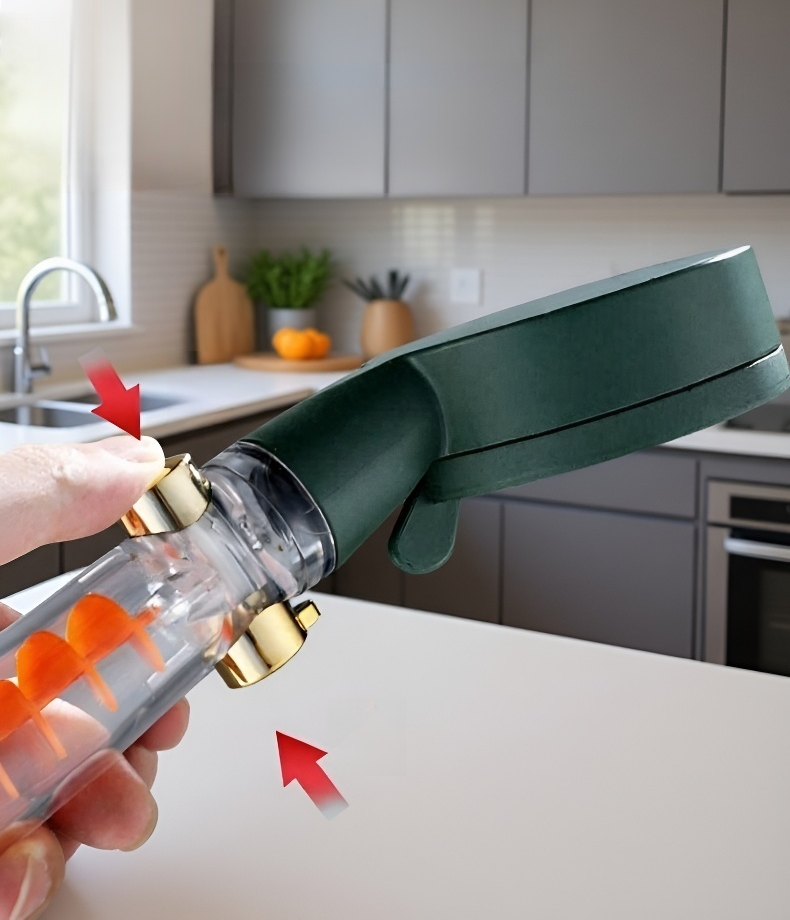 高品質素材を使用したシャワーヘッドのクローズアップ