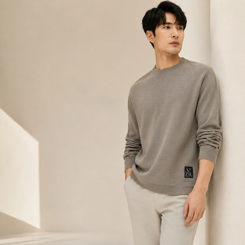 남성용 가을 루즈핏 레터링 맨투맨
