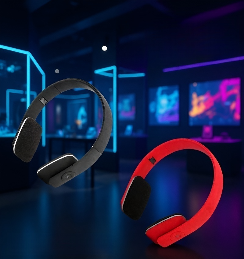 سماعات رأس بلوتوث قابلة للطي بتصميم أنيق