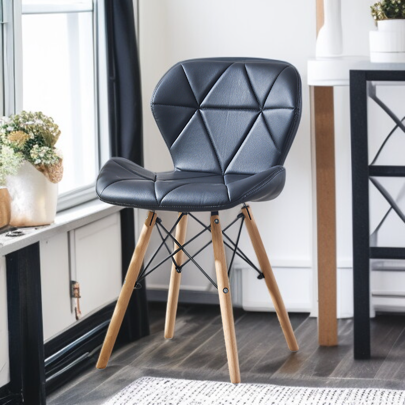  모던 미니멀리즘 원목 등받이 의자