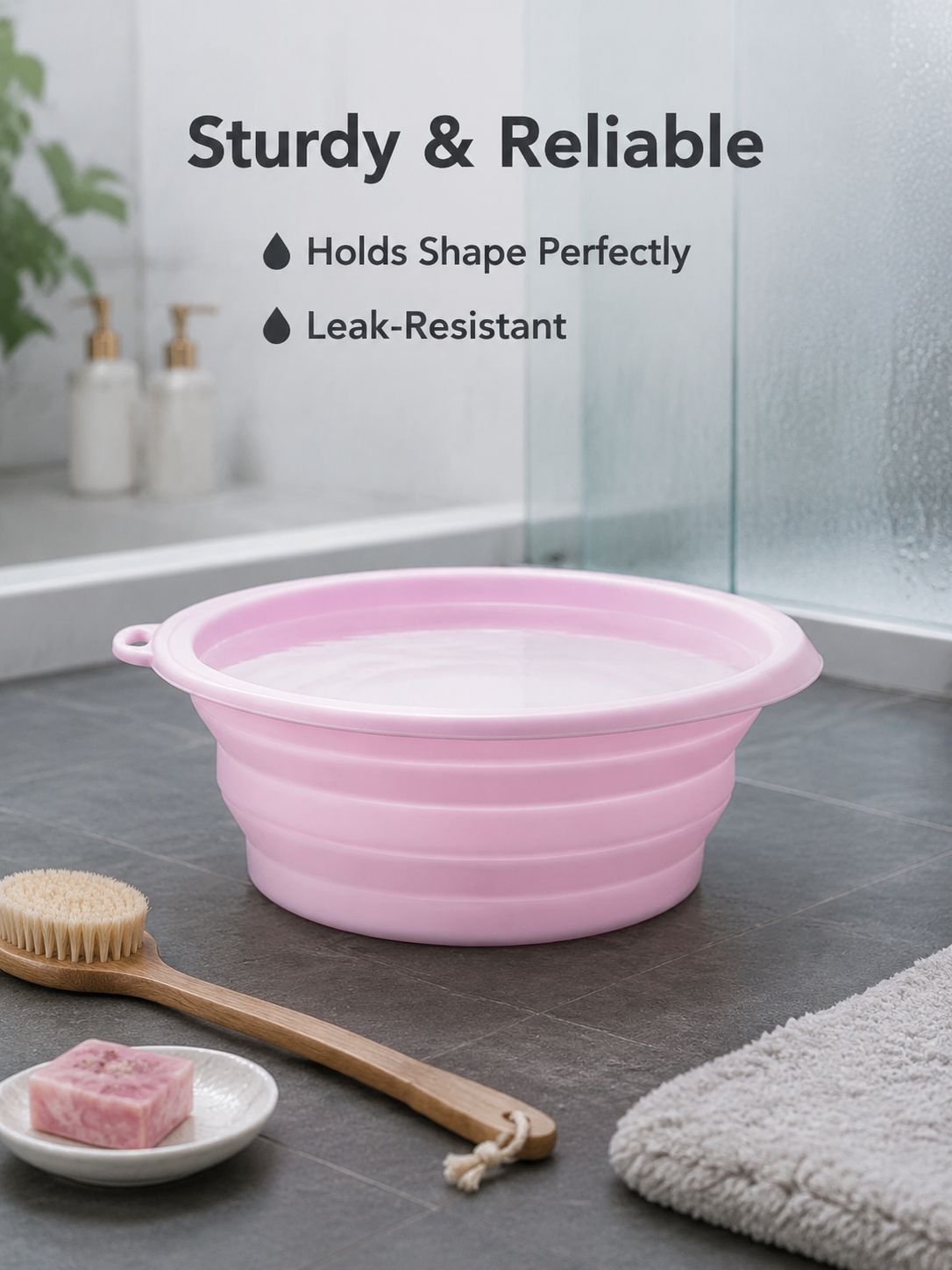 Silicone Collapsible Ice Bath Face Wash Basin