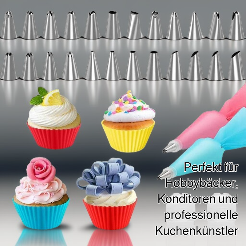 Edelstahl Spritztüllen Set Backwerkzeug Set