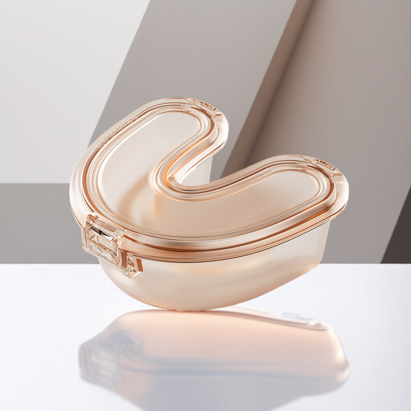 Caja sellada de almacenamiento para ortodoncia, caja portátil de silicona para alineadores