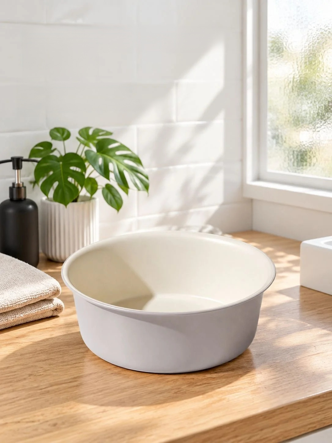 Large Thickened Durable Plastic Wash Basin with sturdy design