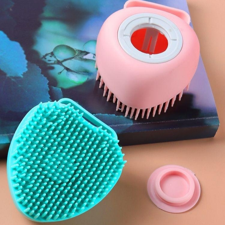 寵物洗澡矽膠刷按摩清潔