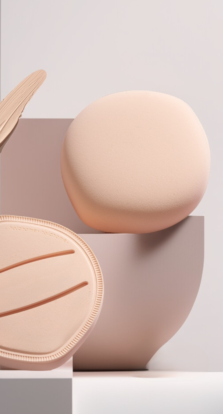 얼굴에 사용하기 좋은 두꺼운 메이크업 퍼프