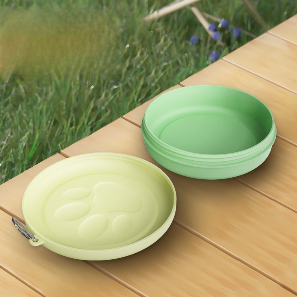 Outdoor tragbare Hundefutterschale und Snackdose