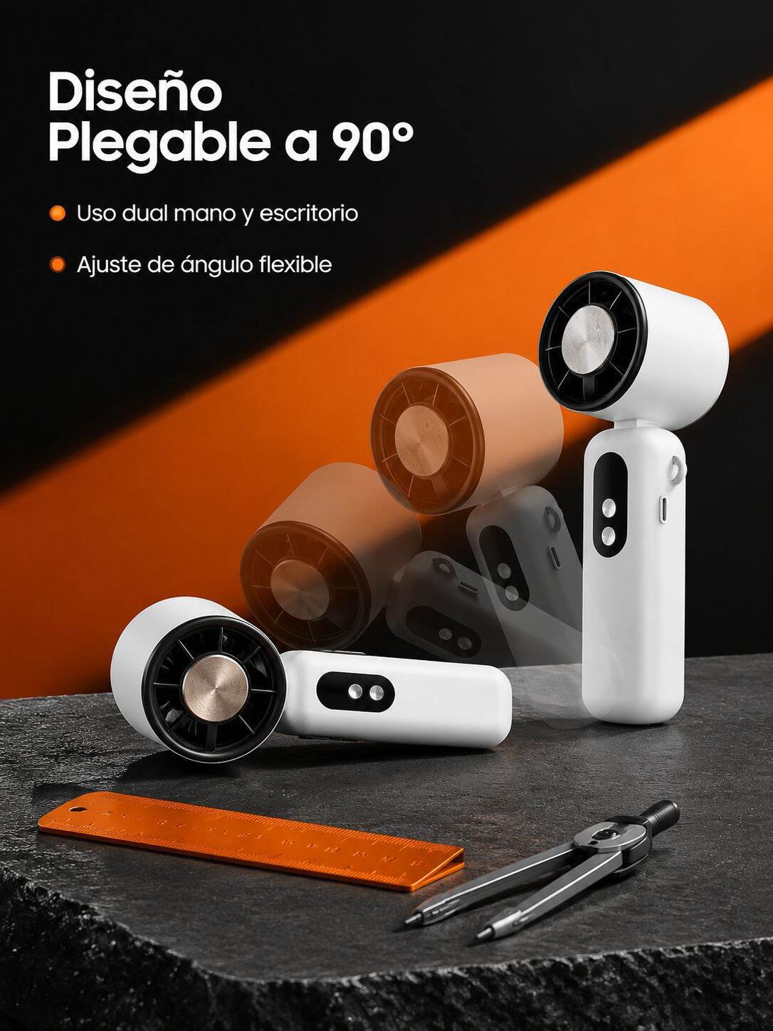 Ventilador portátil ideal para viajes y actividades al aire libre