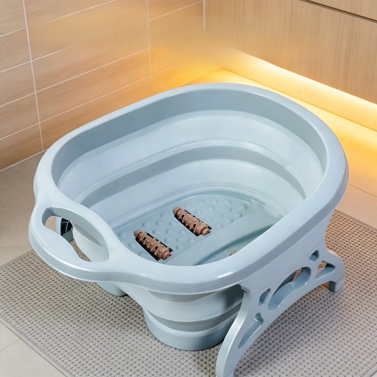 Lavabo plegable para pies, uso doméstico