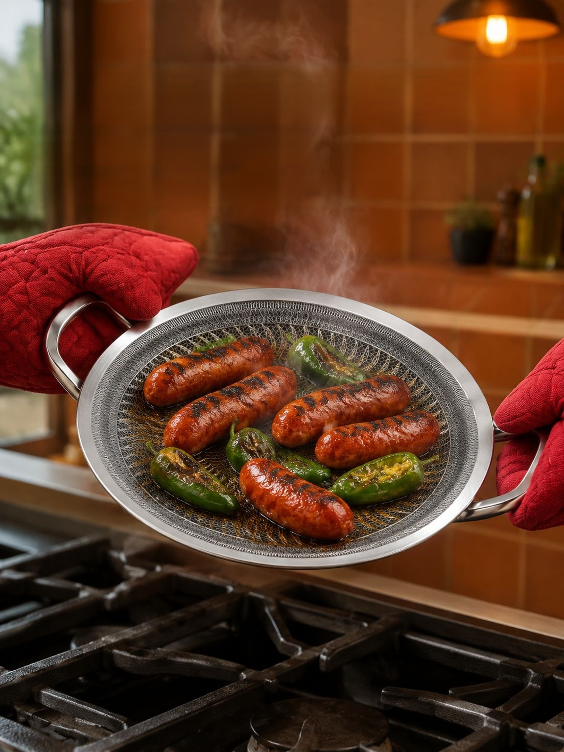 Cocinar con la sartén universal en cocinas de inducción