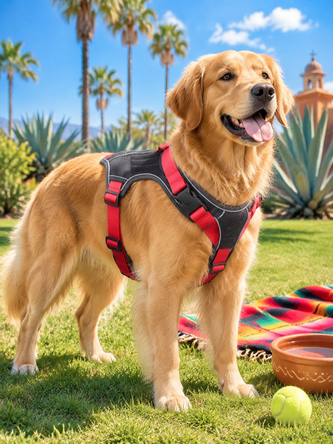 Pechera para perro con correa antitirones