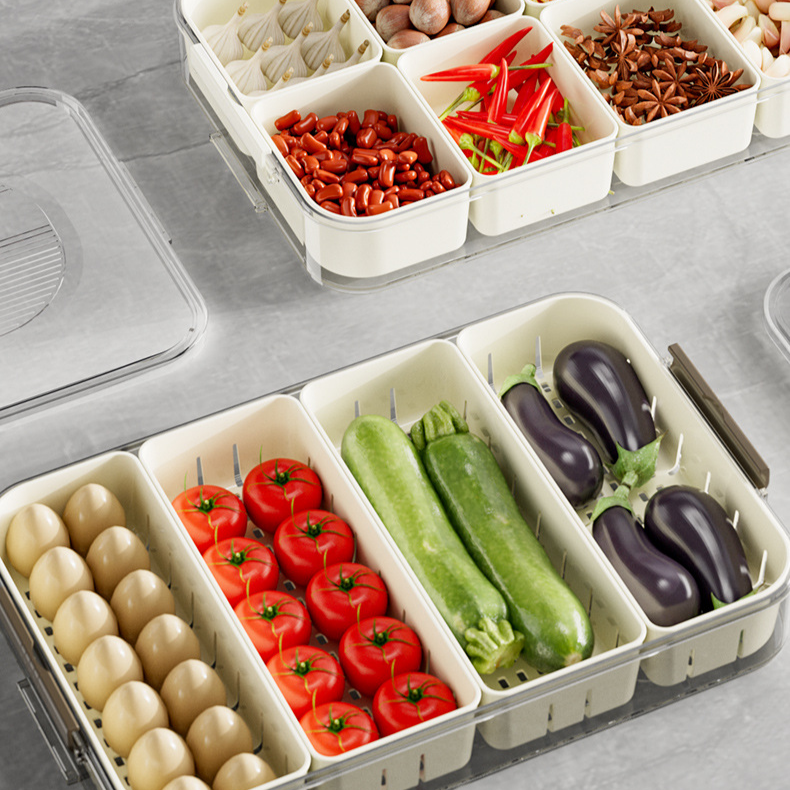 Kitchen Multifunctional Fruit Spice Seasoning Fresh-Keeping Box