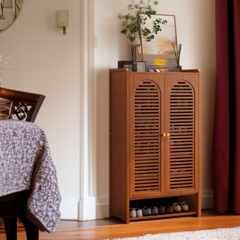 直立式高級感家用門口大容量收納鞋架