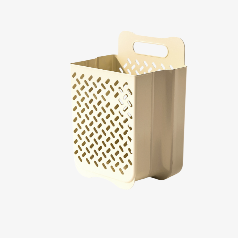 Cesta plegable de ropa sucia para balcón, cubo organizador de plástico